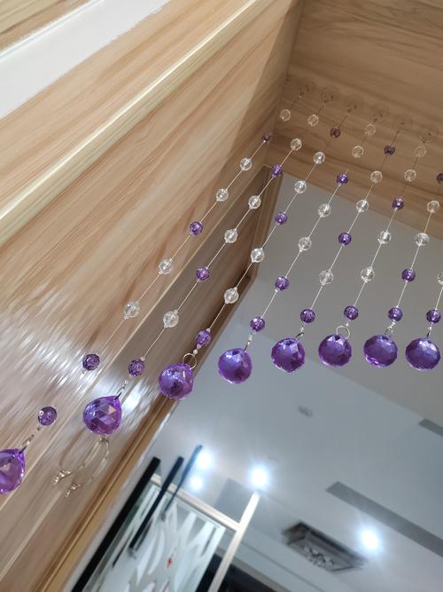 珠帘水晶隔断帘 家居风水的点睛之笔与现代空间分隔艺术